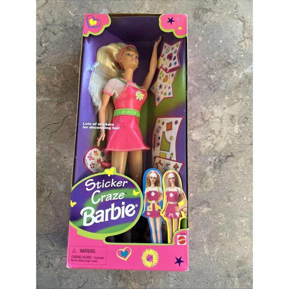 1997 Sticker Craze Barbie Doll with Stickers